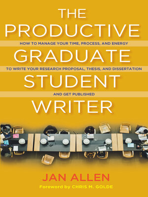 cover image of The Productive Graduate Student Writer